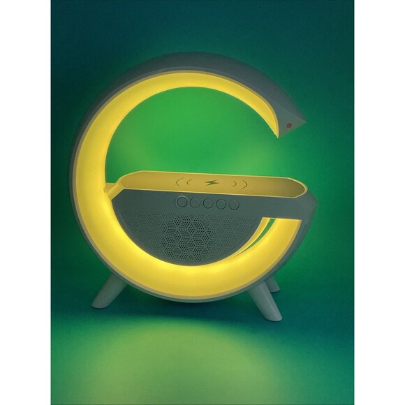 "Google Smart Wireless Bluetooth Speaker | RGB Light | Wireless Charging''EUC - Picture 5 of 8